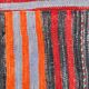 Red & Blue Large Vintage Kilim Rug, 200x352Cm