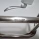 Postmodern Lino Sabattini Silver-Plated and Ceramic Cheese Bowl with Spoon