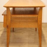Bureau vintage de Roger Landault en chêne, 1950