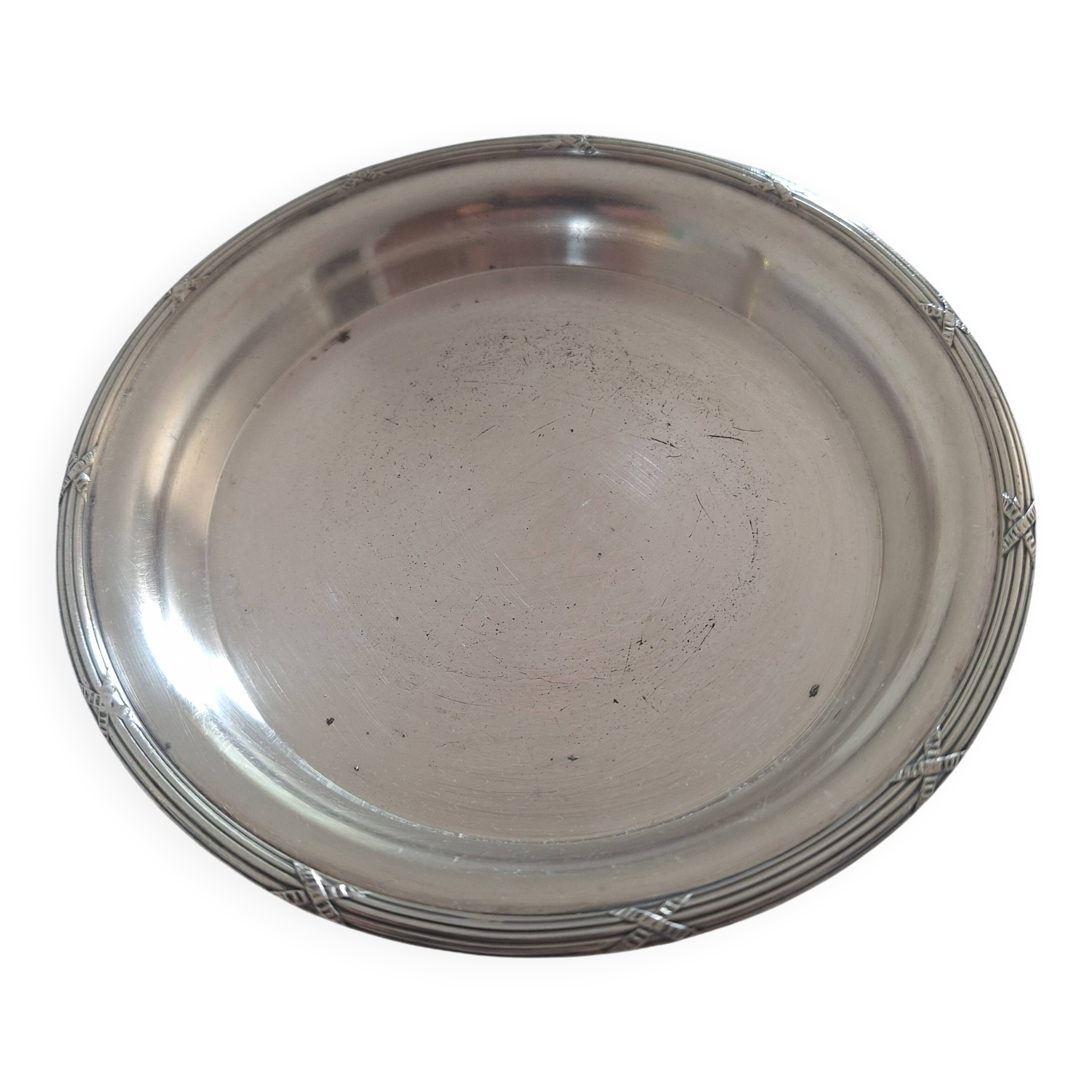 Bread plate or bottle coaster - Ercuis goldsmith