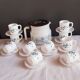 Coffee pot and forget-me-not cups