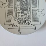 2 assiettes murales Christian Dior "Strumpor" Nymölle Danemark