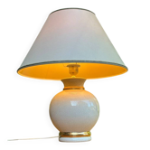 Vintage table lamp in crackled ceramic Rosagaso Spain 1990