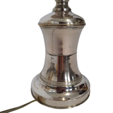 Three vintage bedside lamps in silver