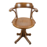 1993 ton czechoslovakia bentwood swivel armchair in the thonet tradition