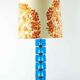 Carl Fagerlund table lamp for Orrefors blue glass and brass Sweden 1960
