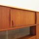 Buffet haut en teck, design danois, années 1970, production : Danemark