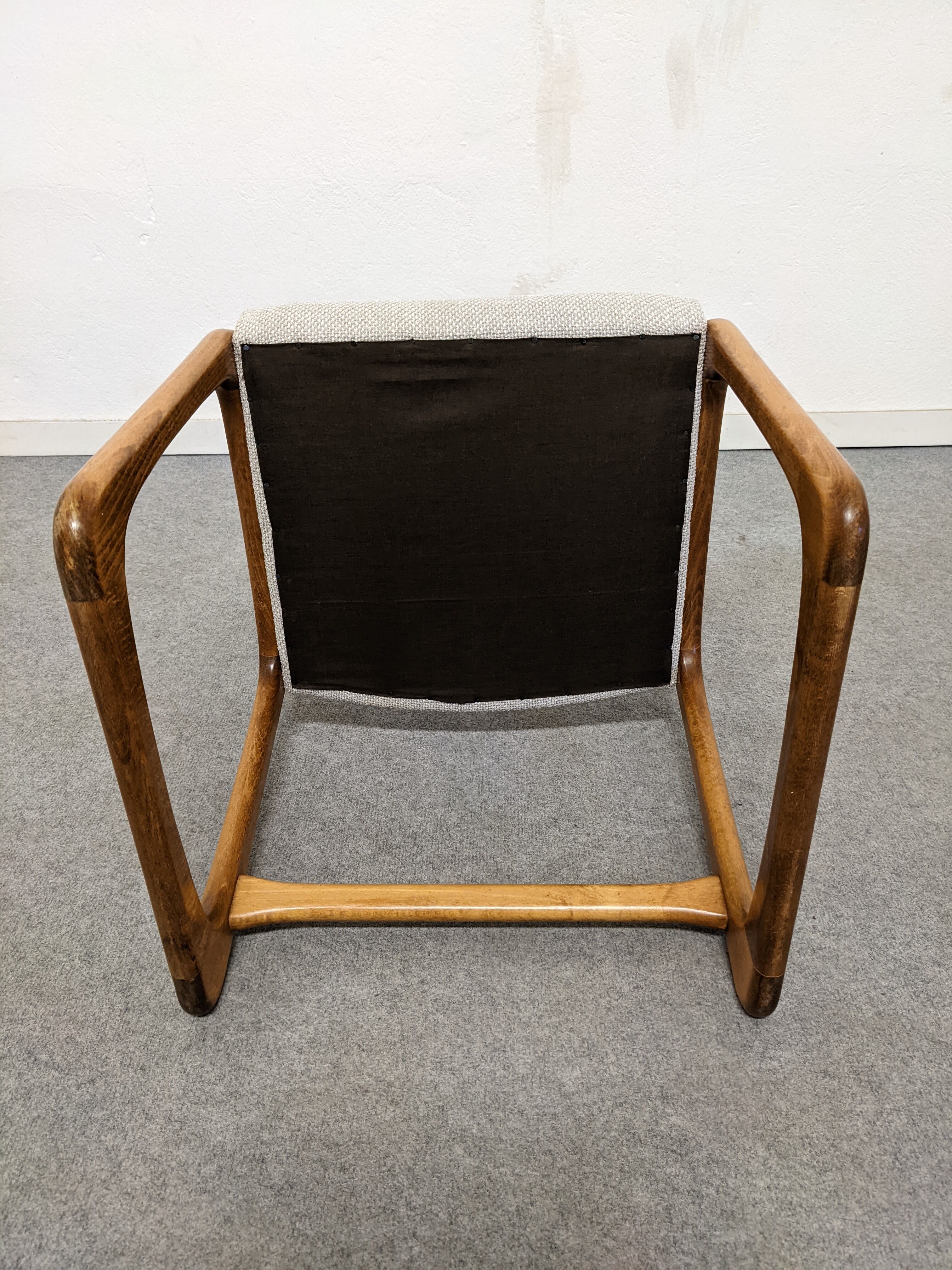Series of 6 Baumann sleigh chairs from the 60s/70s