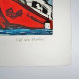 Illustration Malcolm Morley  Trojan Calvacade from the Odysseys of Enoch Suite, 1986 Américain