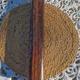 Jeu Awalé africain vintage en bois avec ses 48 graines