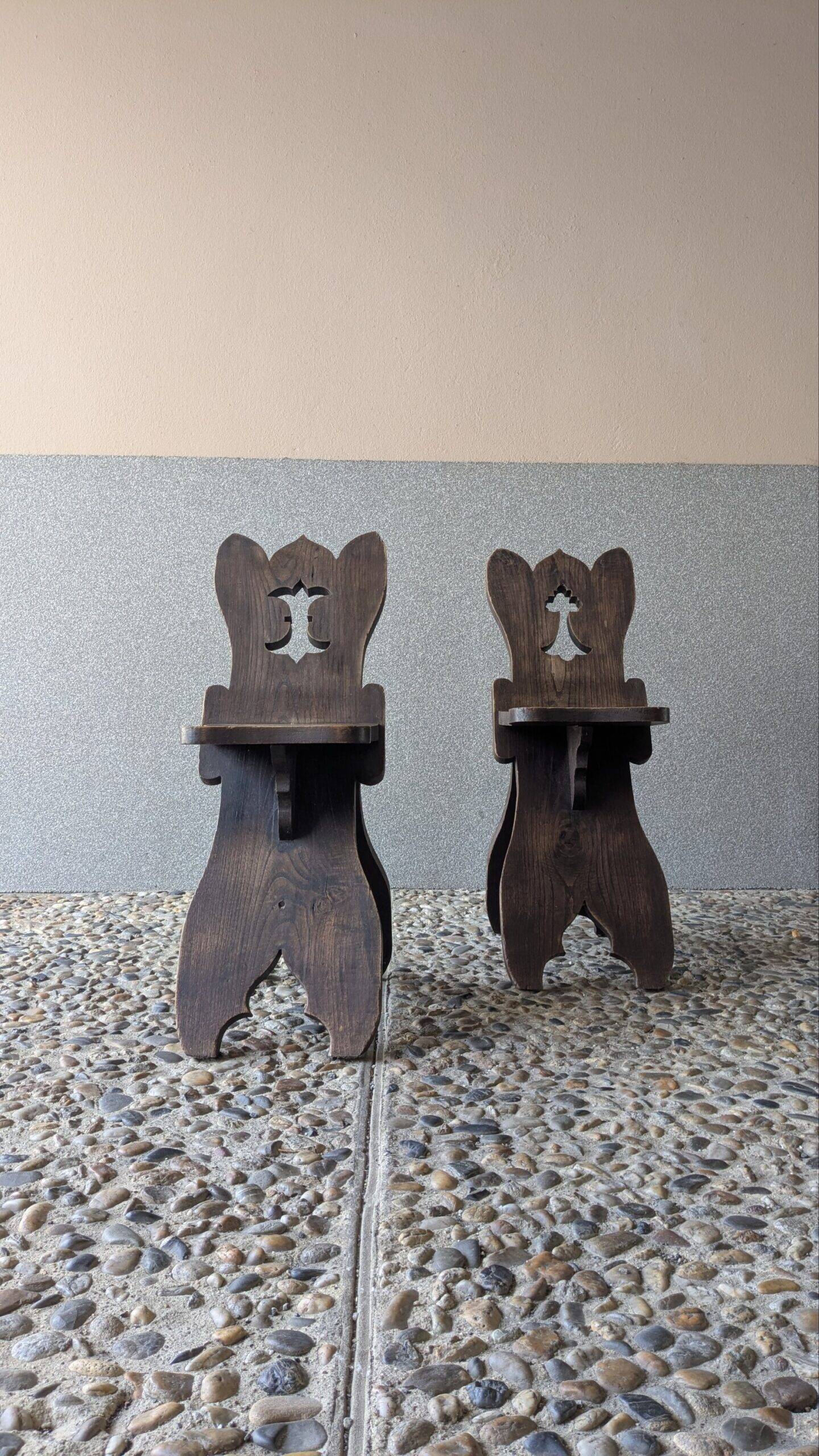 Pair of rustic chairs