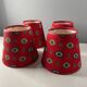 4 Provencal fabric lampshades