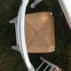 Ensemble table de ferme  blanche et quatre chaises