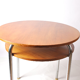 Bauhaus tubular steel cantilever table with underpanel ST 41 by Robert Slezák company