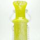 Vase postmoderne, verre jaune, Pologne, années 1970