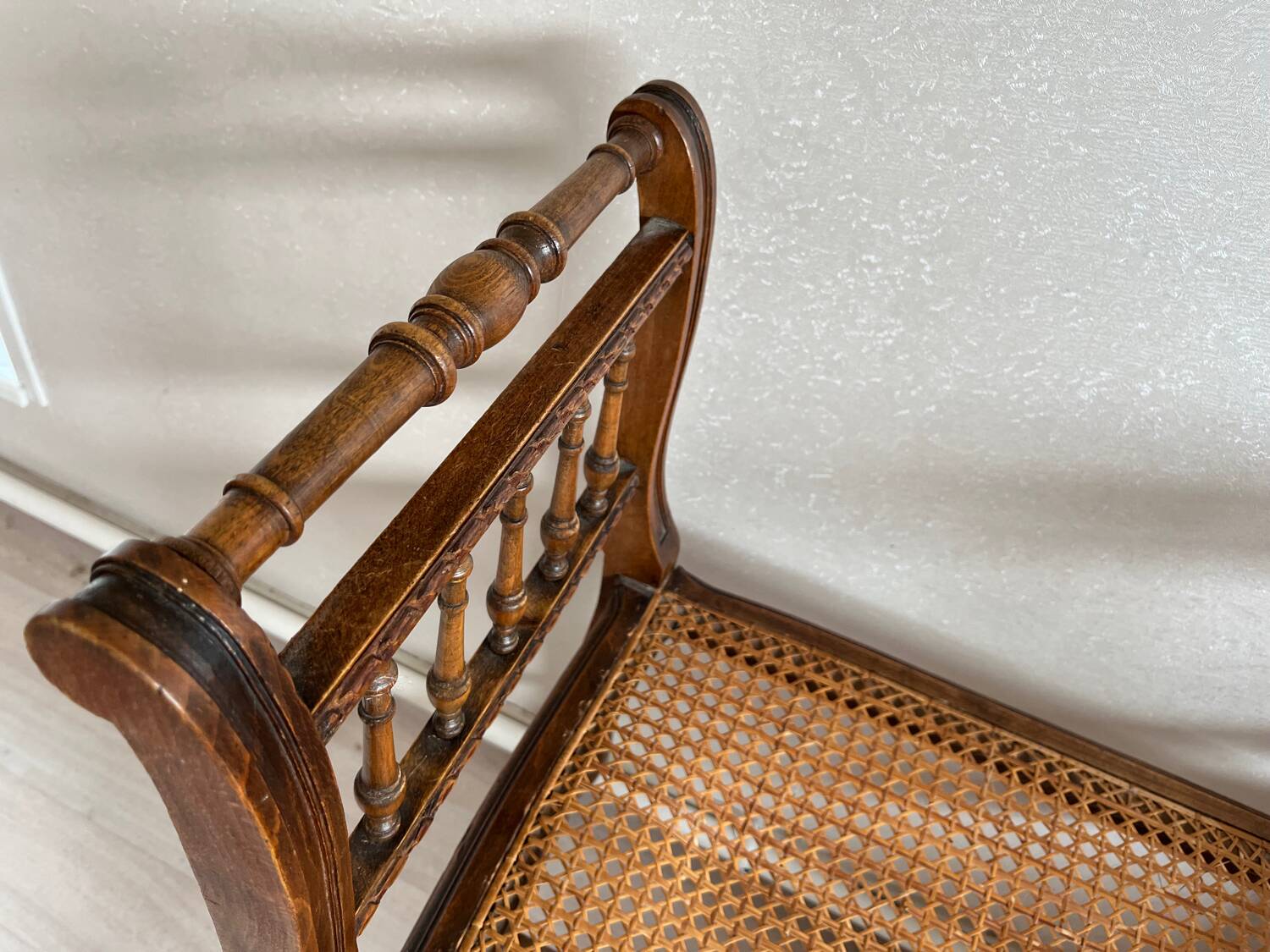 Cane armchair