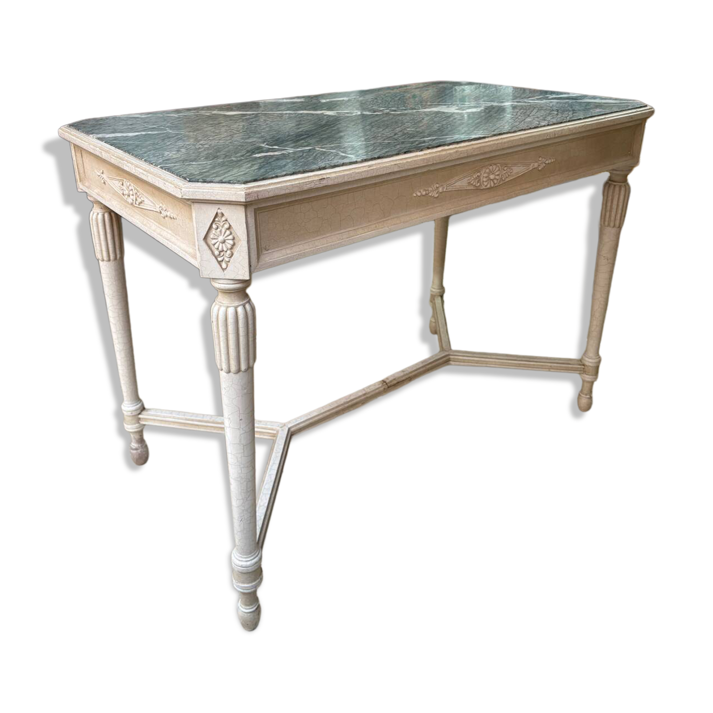 Table style Louis XVI en marbre vert