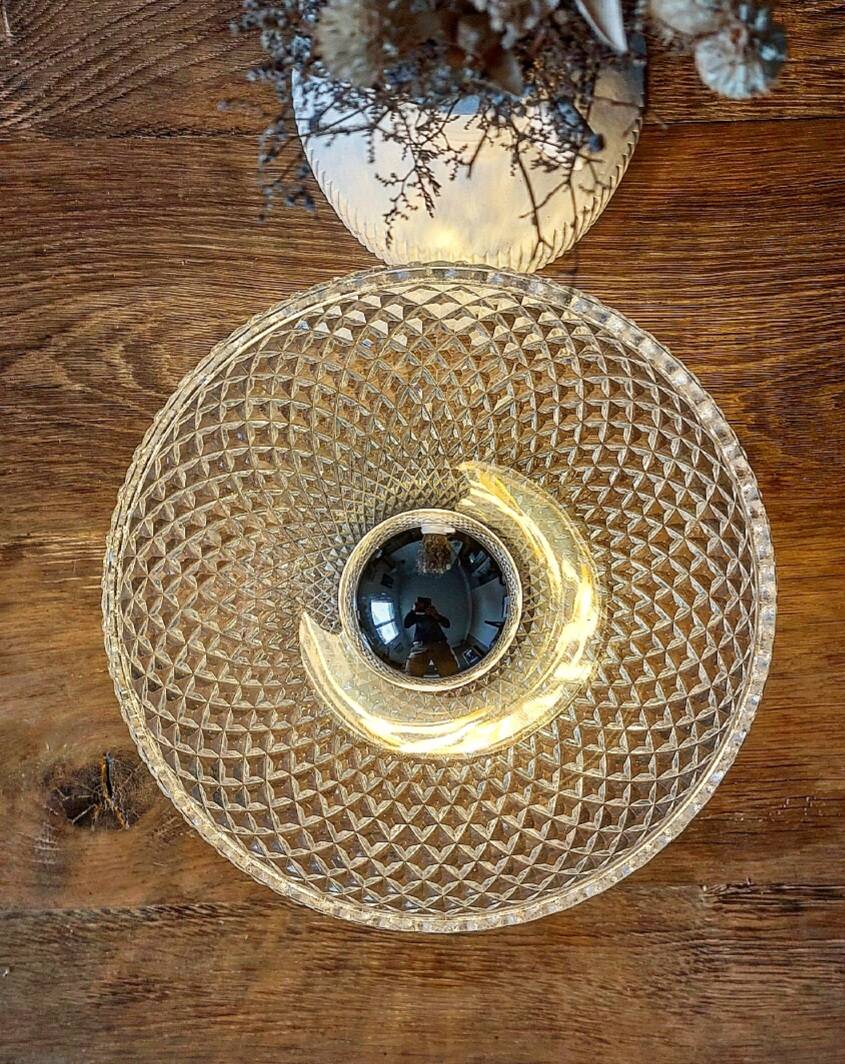 Vintage crystal wall light