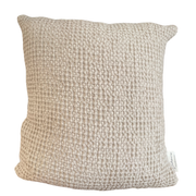 Coussin Gaufré beige clair