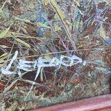 Tableau L Eiford oil painting on canvas hunting dog 68x58cm