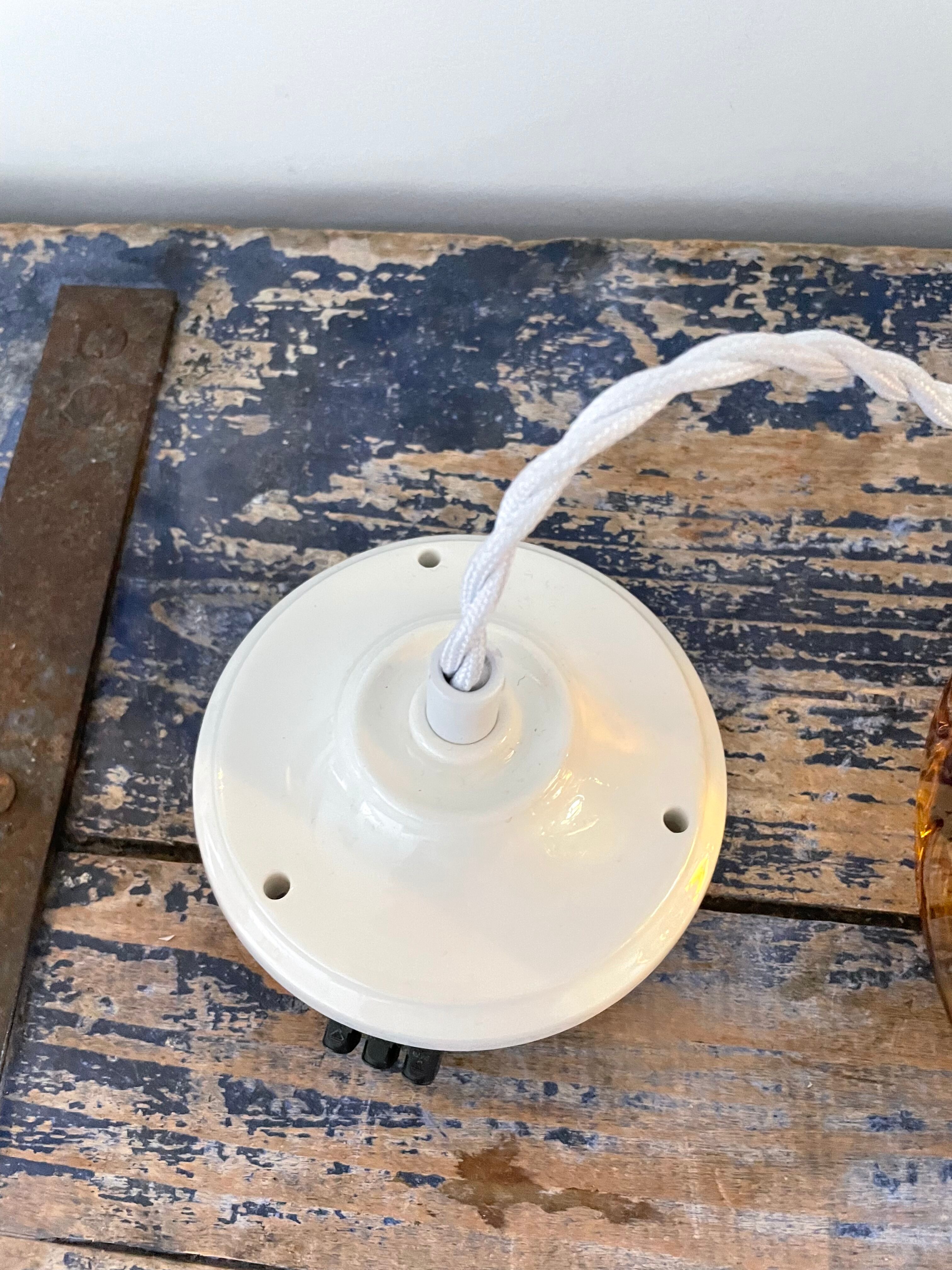 Vintage murano glass pendant lamp