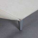 Faux leather bench from the 1980s