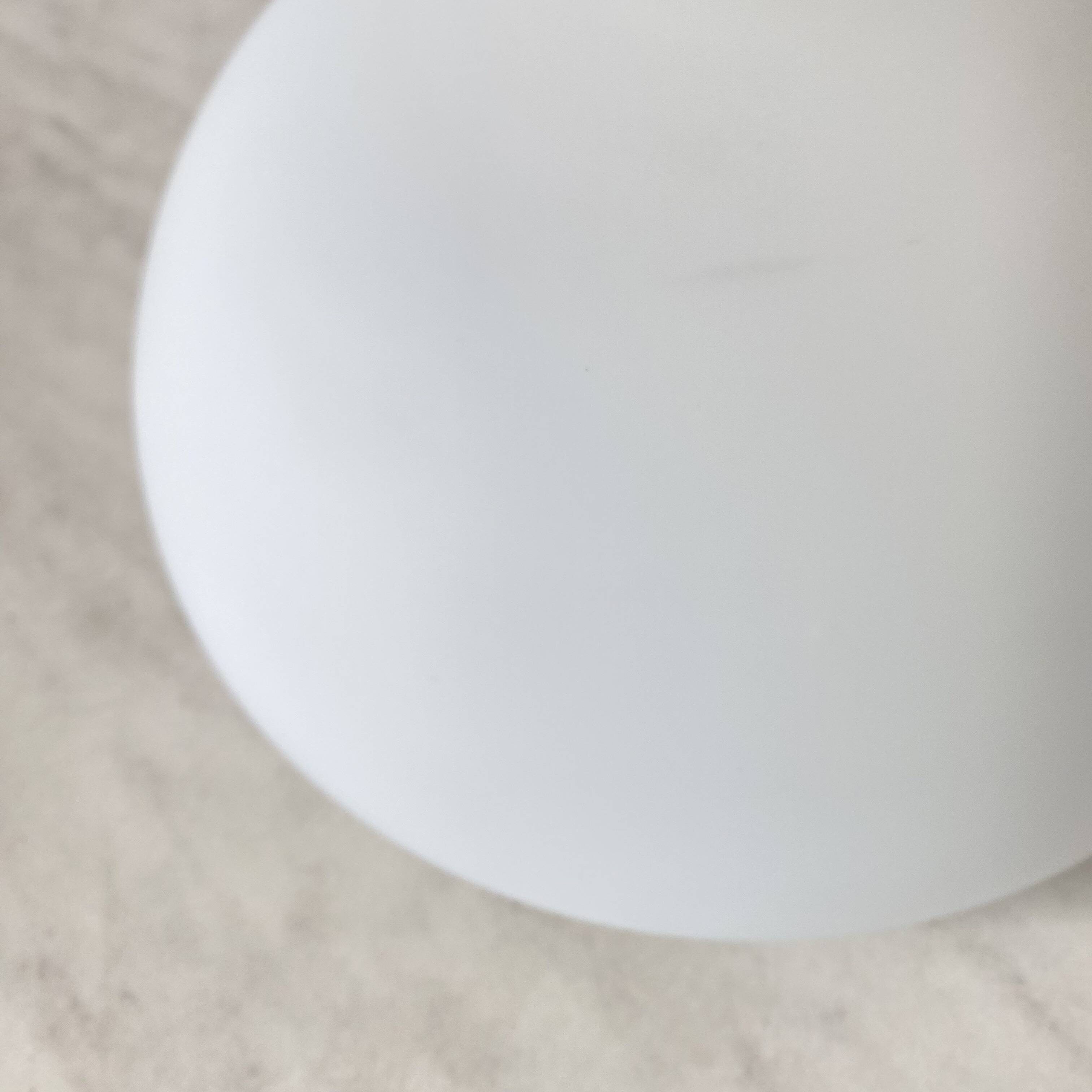 Half moon wall light ceiling light 24 cm matt white 1960 1970 LAMP-7456