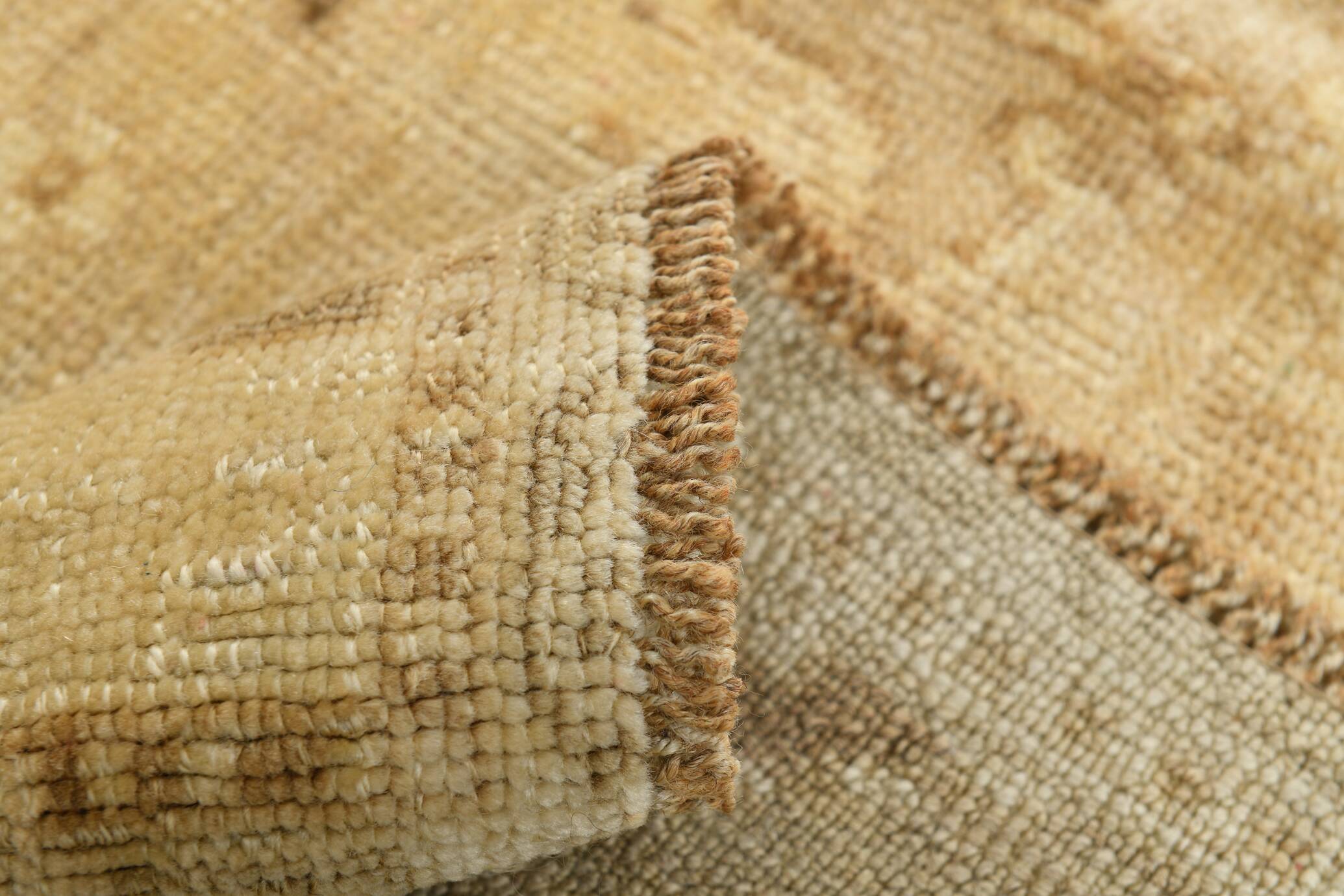 7x10 Vintage Cream & Brown Persian Rug, 205x316Cm