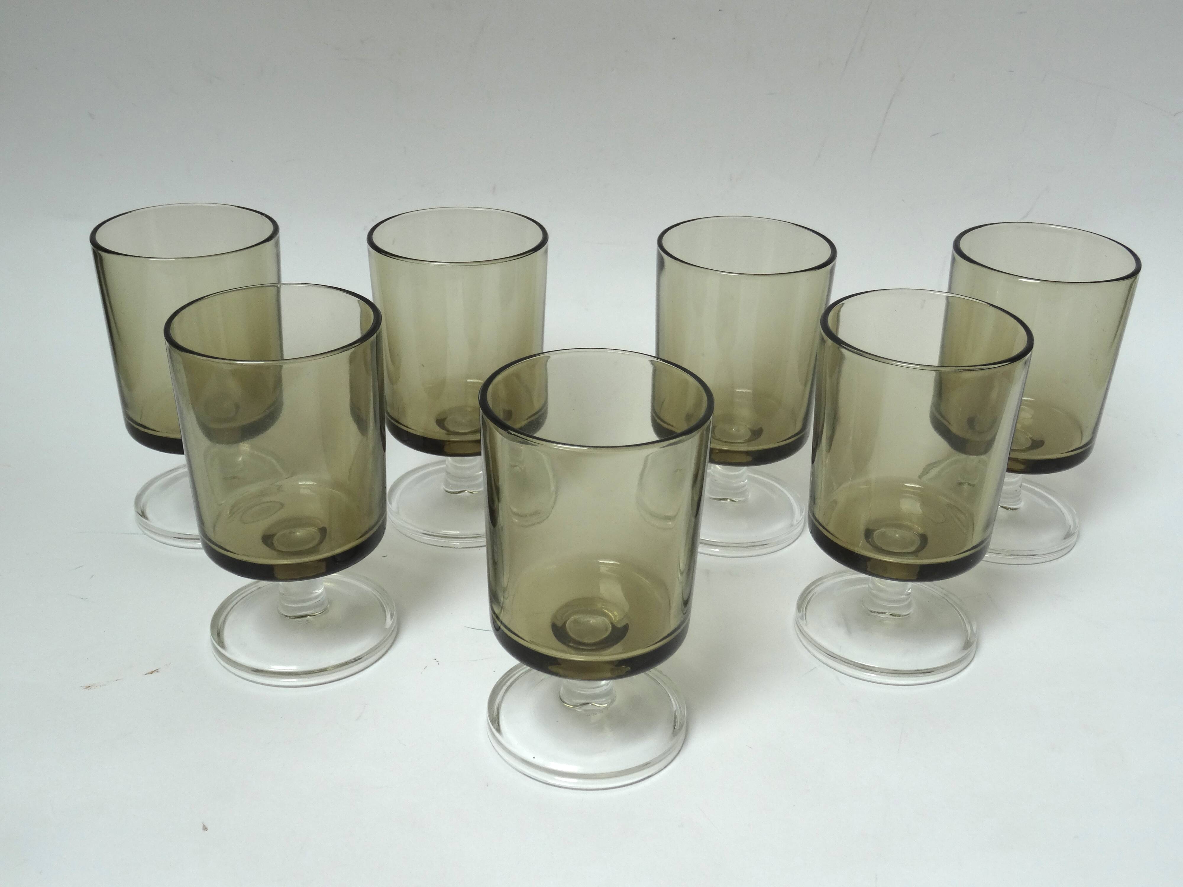 7 white wine glasses Luminarc Sweden