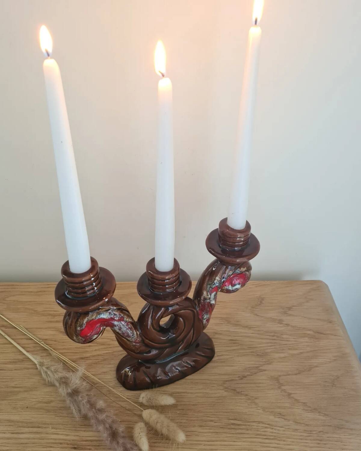 Vallauris 3-branched candle holder