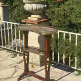 Louis XVI style mahogany kidney table