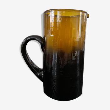 Carafe recycled brown glass