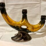 Pair of Vallauris ceramic candlesticks
