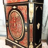 Straight Boulle marquetry support unit