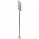 Targetti floor lamp with 6 lights and marble base, 1970s.