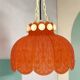 Red acrylic lace hanging light chandelier