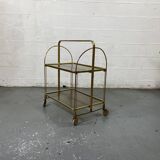 Vintage rolling golden folding service