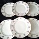 6 flat plates in Limoges porcelain