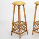 4 vintage rattan bar stools