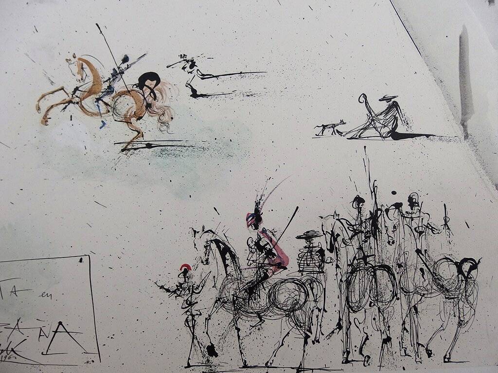 Salvador DALI: Tienta - Place in Spain, signed lithograph - 1983