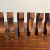 6 portes couverts en teck