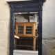 1920s mirror in dark grey painted oak