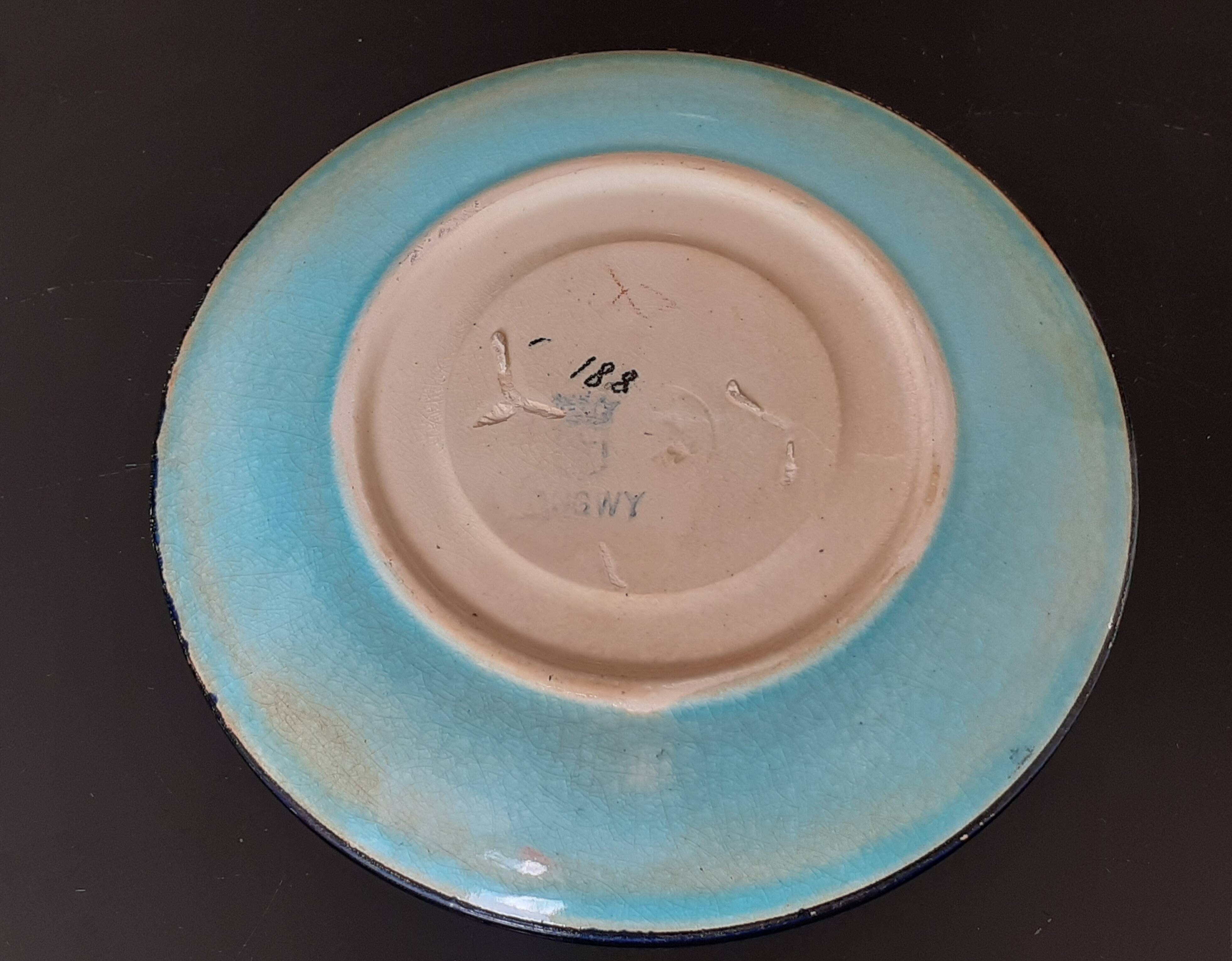 LONGWY enamels / 15.3 cm bowl / Apple blossom decoration