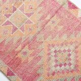 3x10 Rug For Kitchen Pink Turkish Runner Rug, 86x321Cm SK 18318