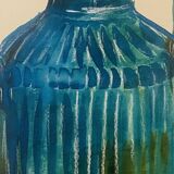 Signed watercolor and ink painting Vase Wabi Sabi collection China