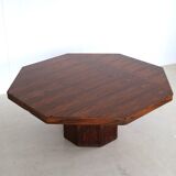 Octagonal dining ore conference table with drawers