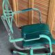 Metal and leather office chair