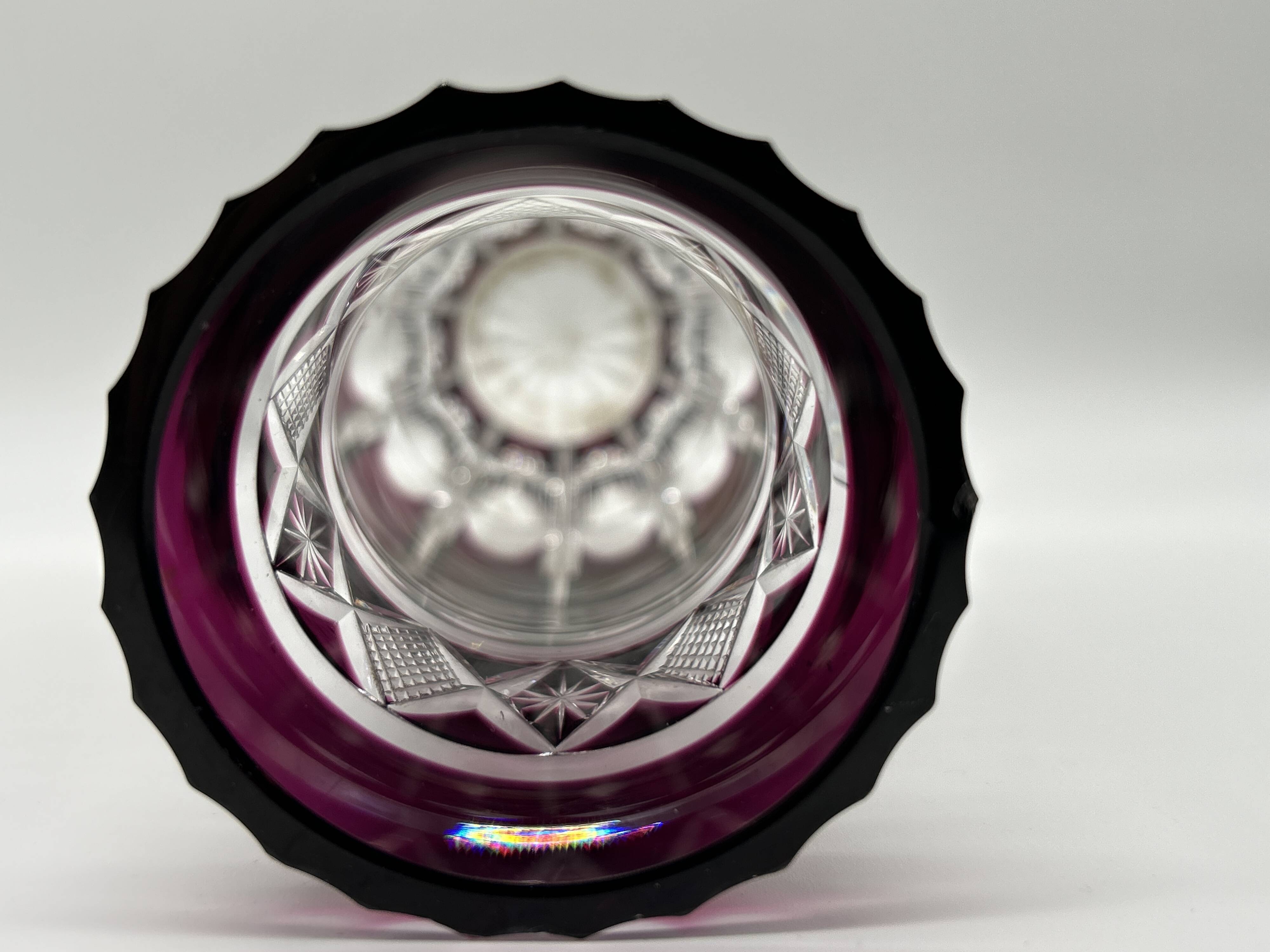 Art deco vase from val saint-lambert - model "m.k.m"