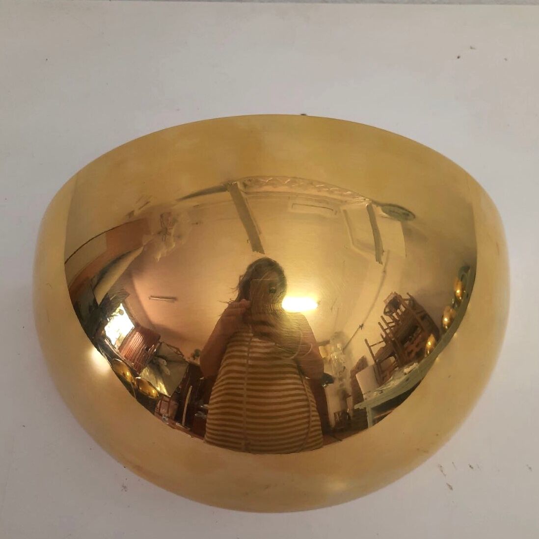 8 half moon sconces, Hollywood regency, brass, 60/70