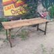Table en bois pliante de guingette